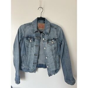 Levi Strauss Vintage Americana Blue Denim Jacket Women's Size X-Small